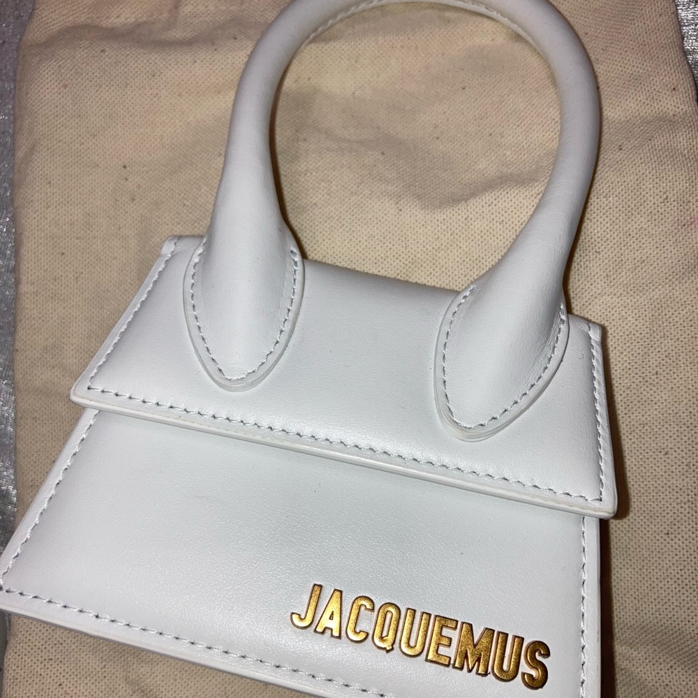 Jacquemus White 'Le Chiquito' Clutch